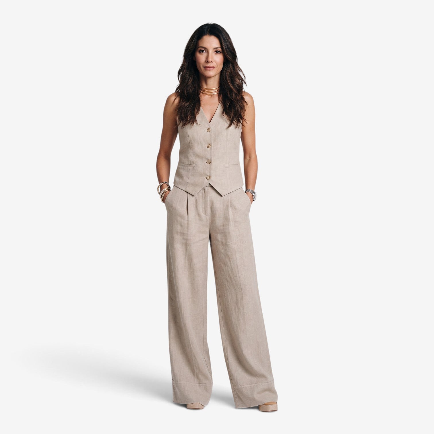 Conjunto de Chaleco y Pantalón para Mujer