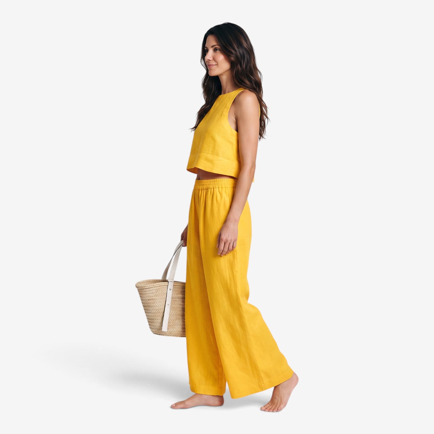 Conjunto de Camisa sin Mangas y Pantalón para Mujer