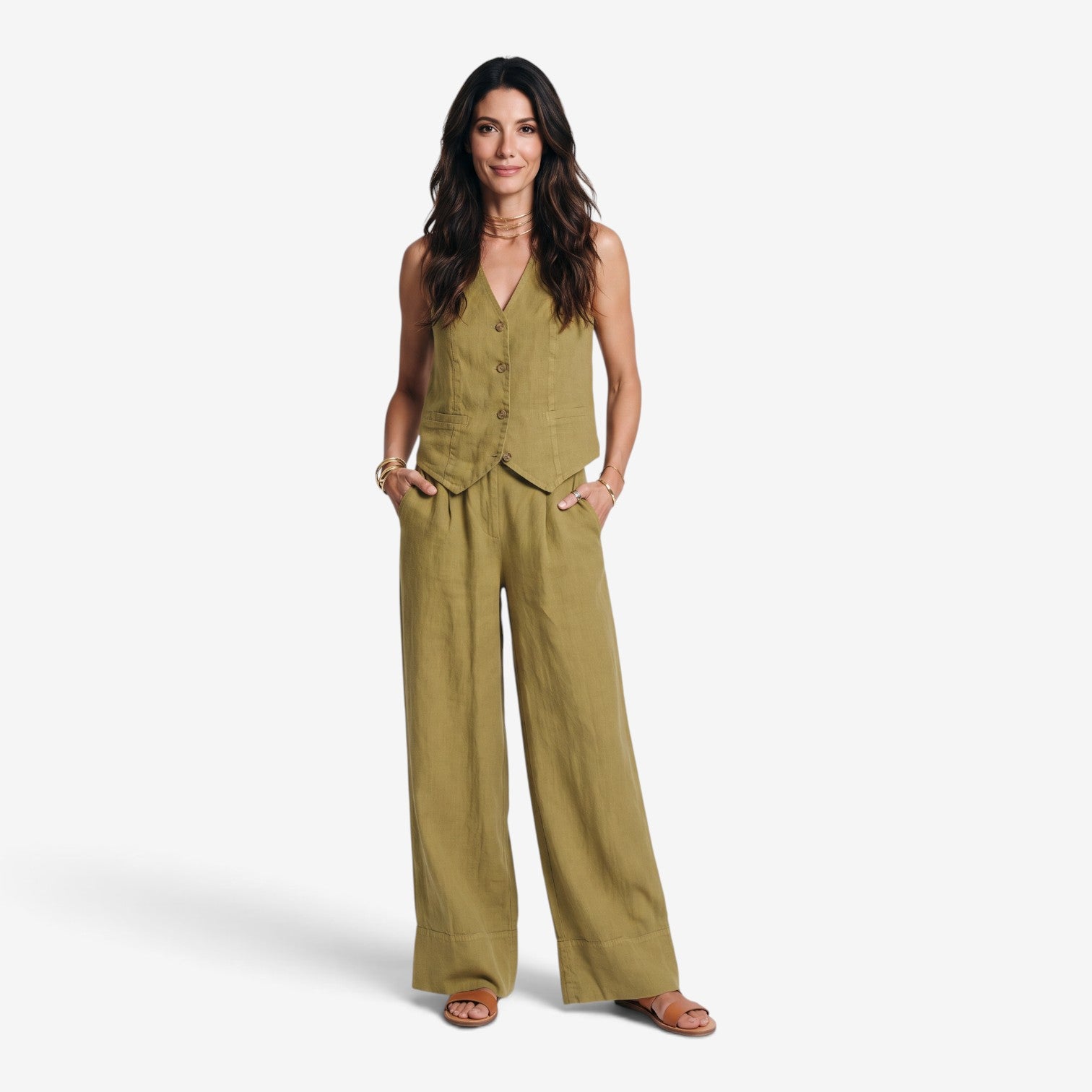 Conjunto de Chaleco y Pantalón para Mujer