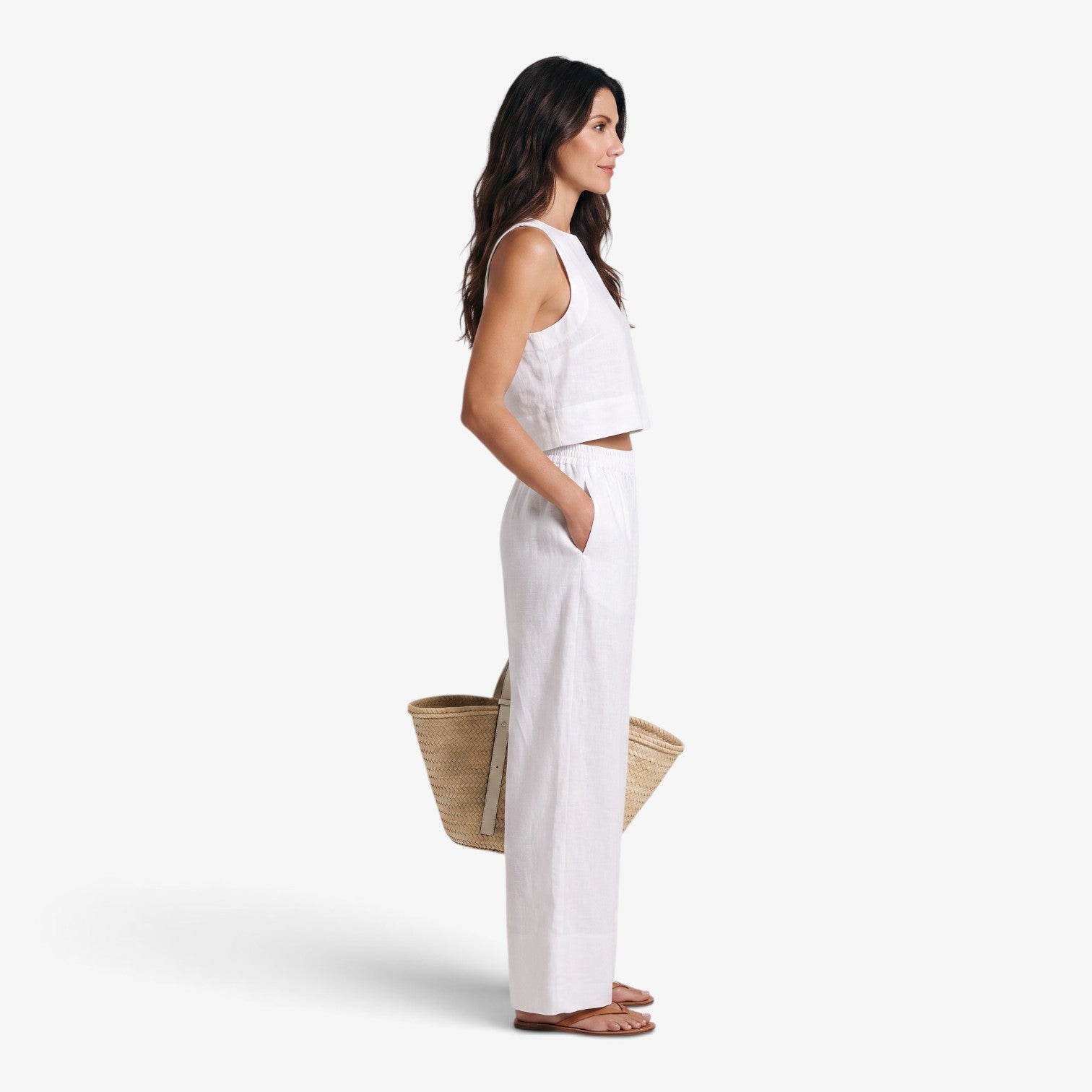 Conjunto de Camisa sin Mangas y Pantalón para Mujer