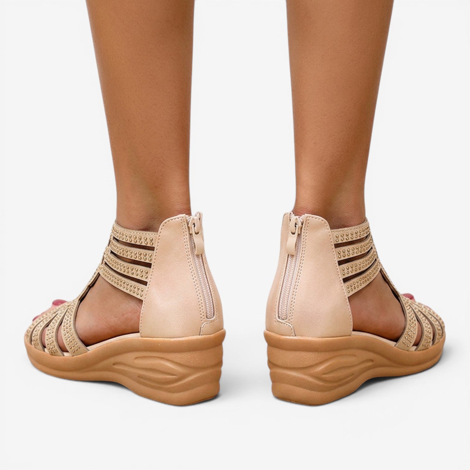 Sandalias Romanas con Pedrería para Mujer