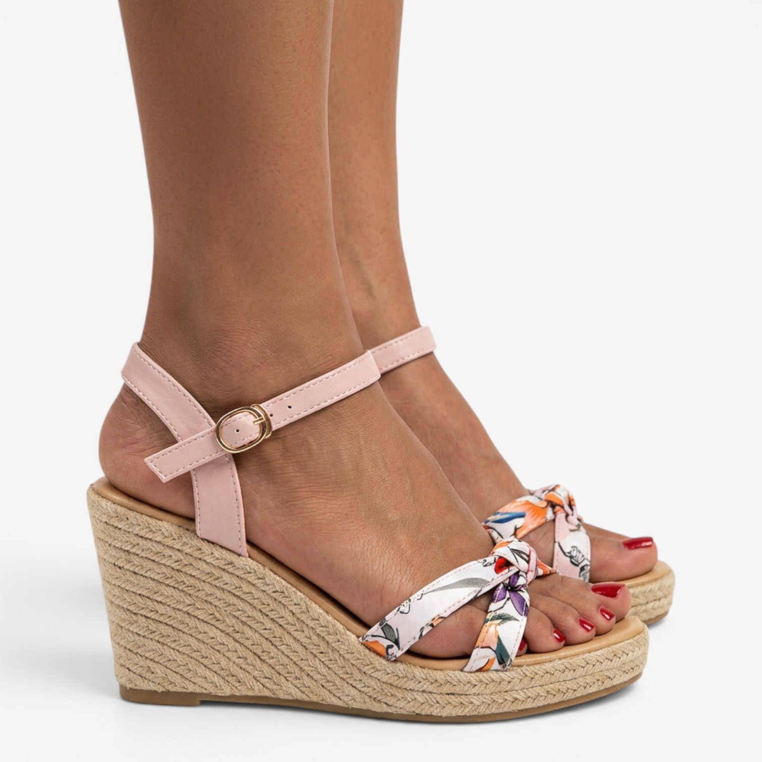 Sandalias de Cuña Peep Toe
