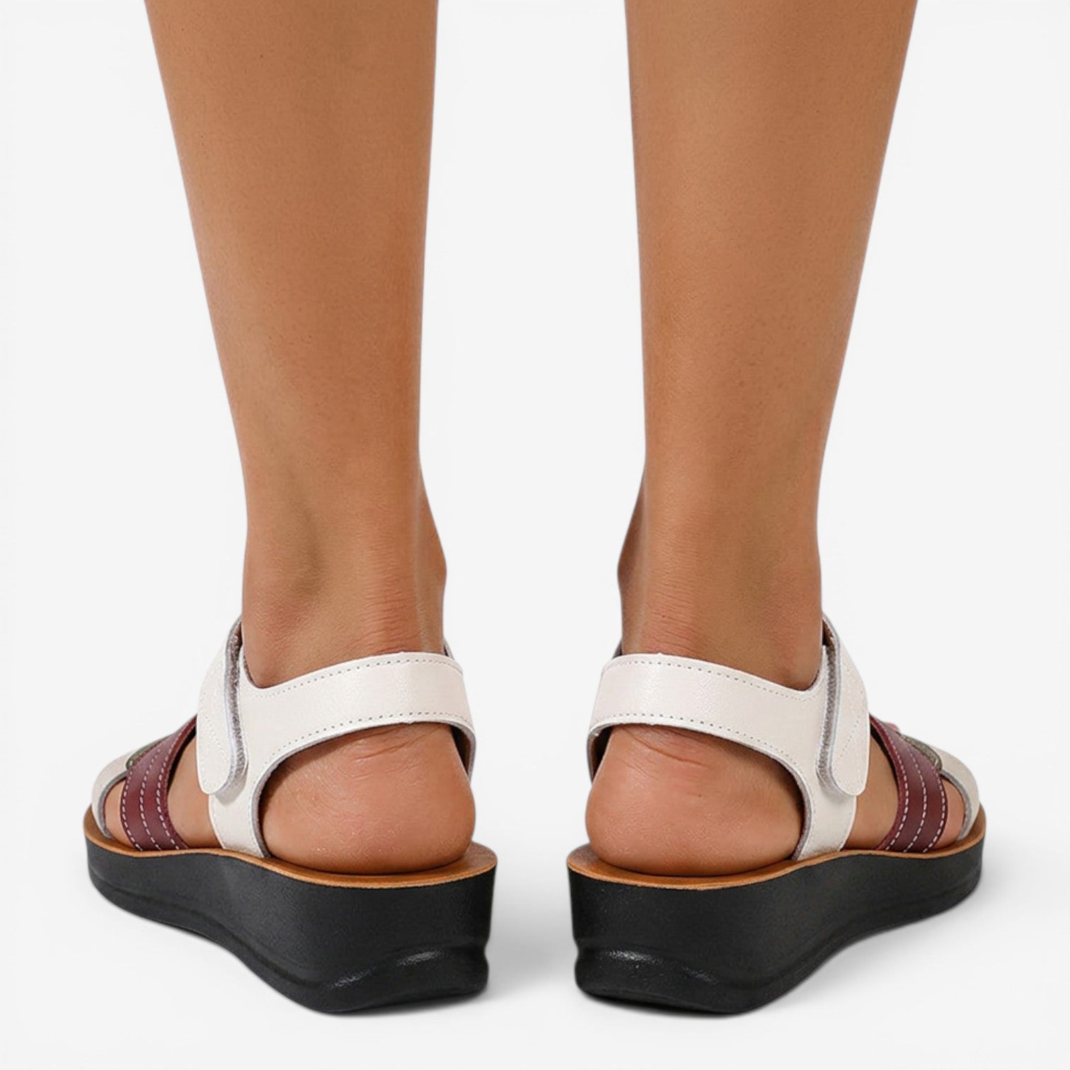 Sandalias de Plataforma con Velcro para Mujer